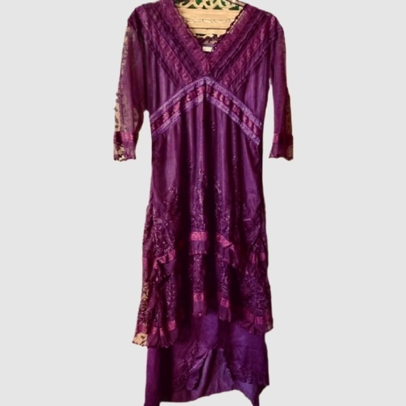 Nataya Purple High Low Dress - Picture 1 of 13